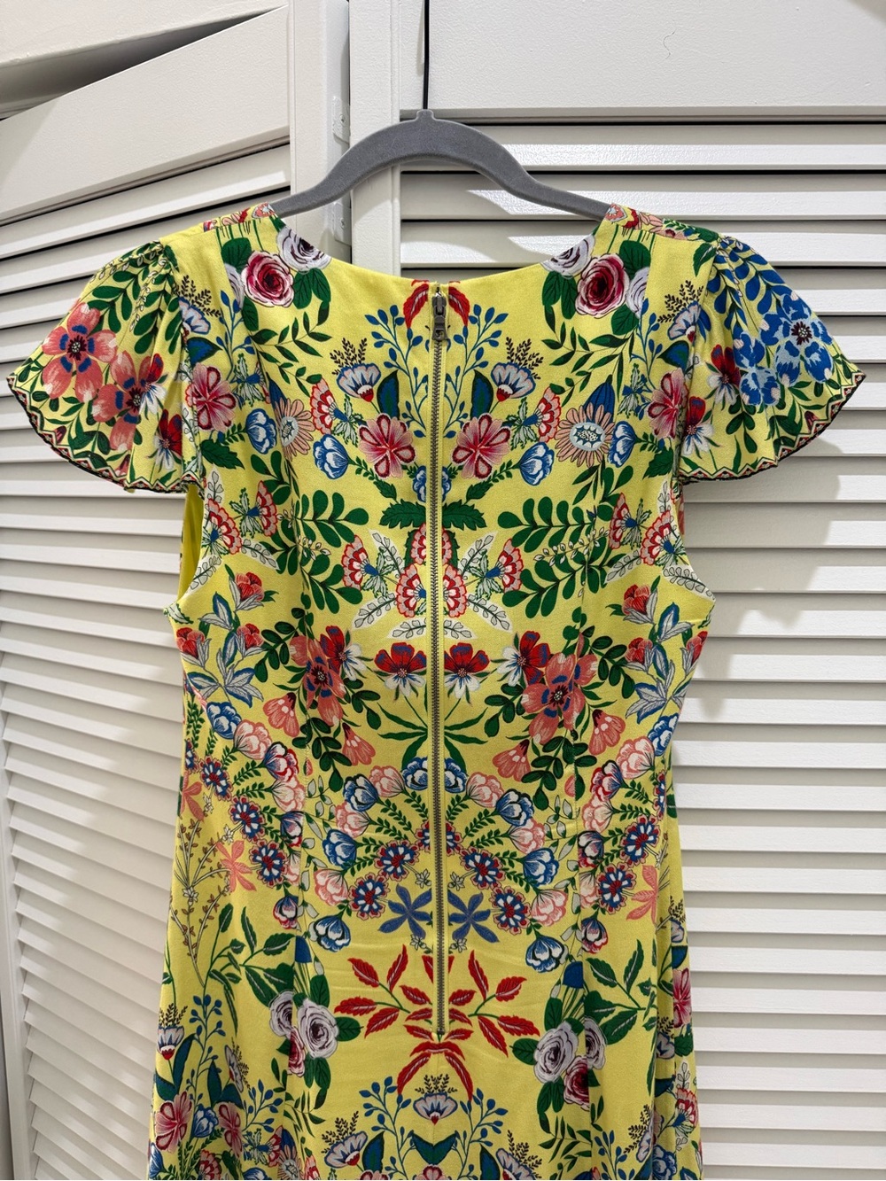 Alice + Olivia Yellow Floral Mini Dress - Picture 4 of 9